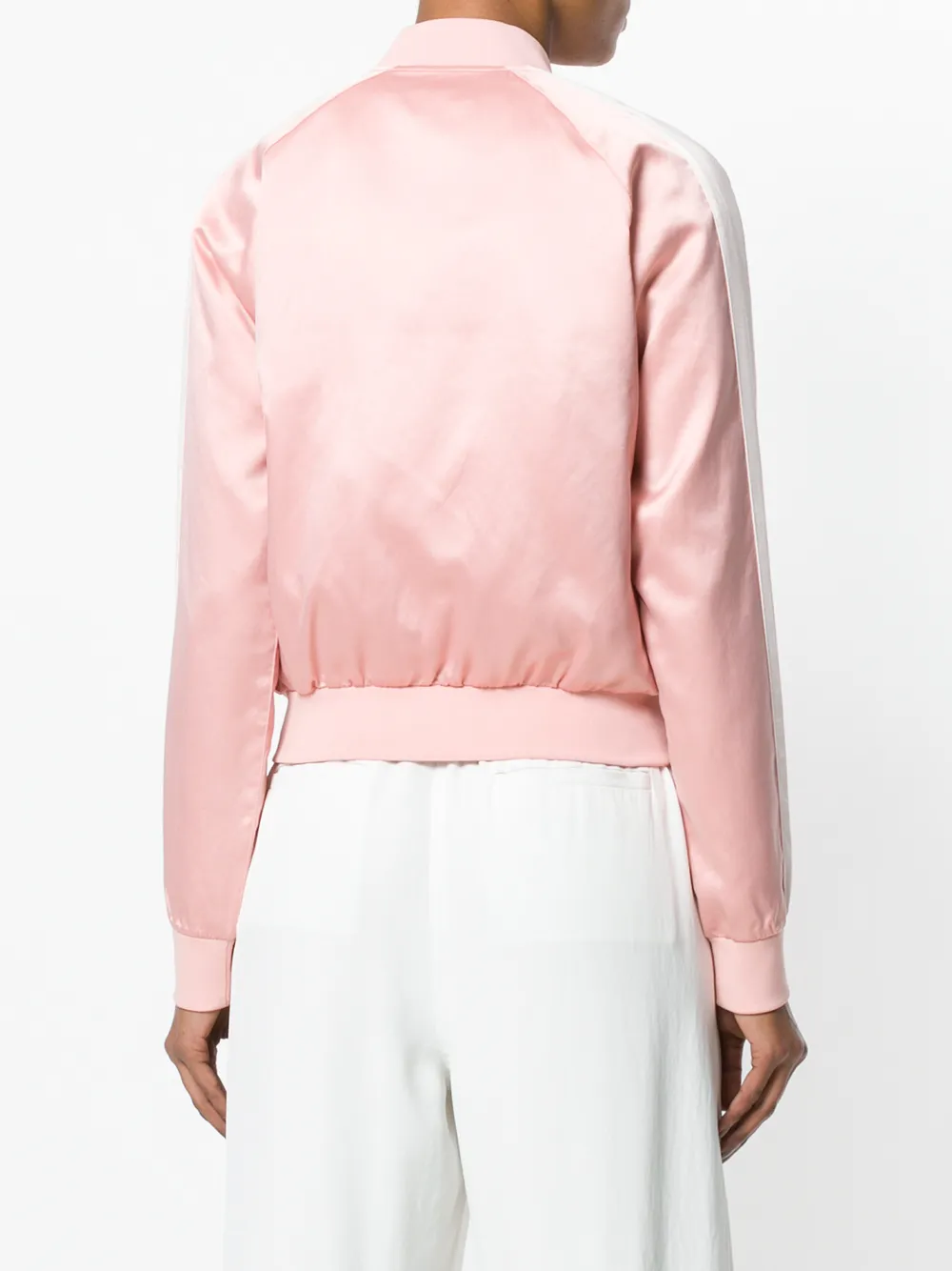 PUMA cropped bomber jacket Roze