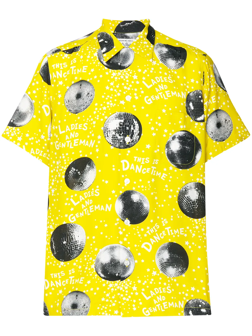 WACKO MARIA Dancing Time printed board shirt | Yellow | Image 1