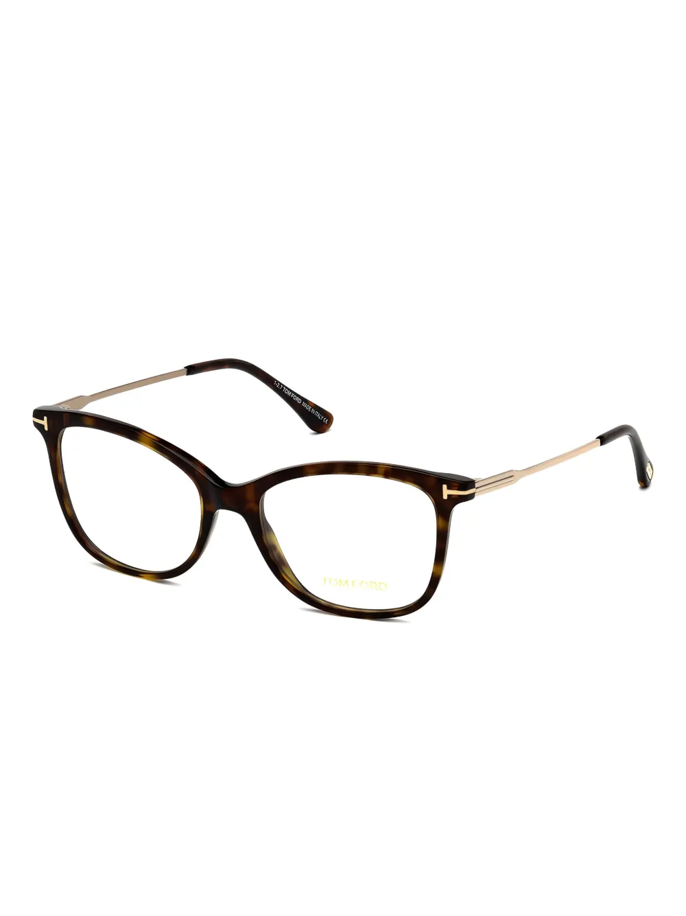 TOM FORD Eyewear Bril met vlinder montuur Bruin