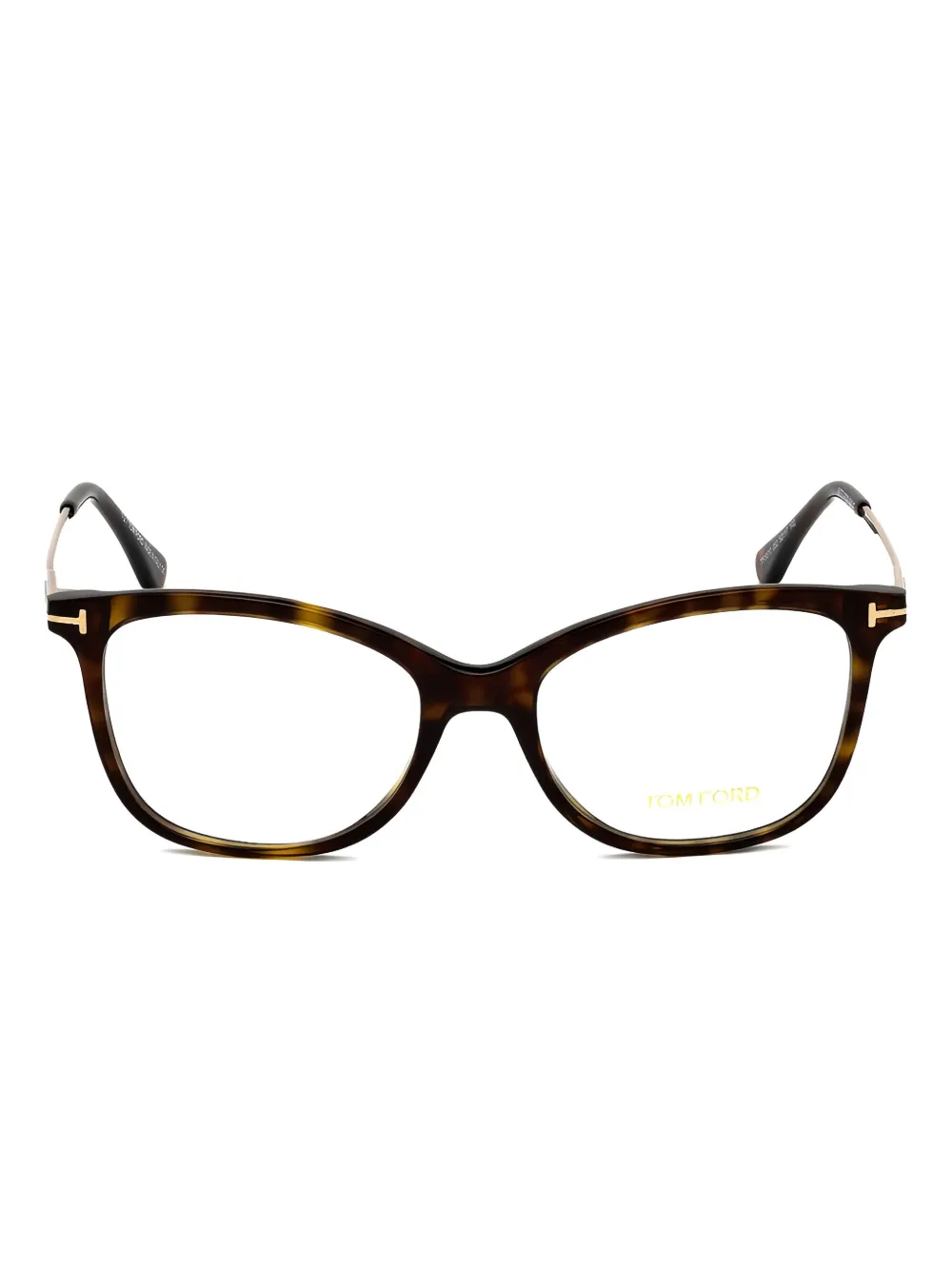 TOM FORD Eyewear Bril met vlinder montuur Bruin