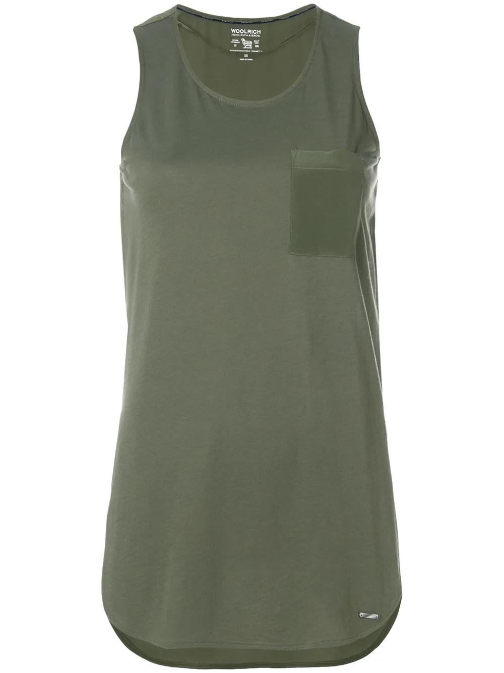 Woolrich long-line tank top - Grün