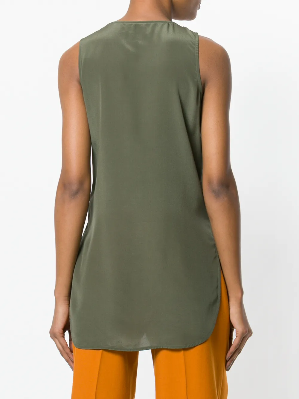 Woolrich lange tanktop Groen