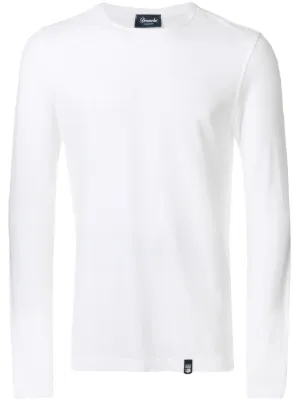 Tシャツ・カットソー DRUMOHR Men T Shirts D0KK303 105 White Cropped Fit T-Shirt