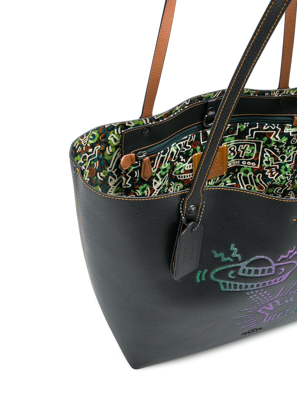 coach x keith haring market tote