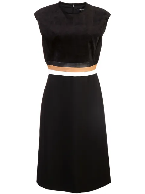 Derek Lam Sleeveless A-Line Dress with Tricolor Belt