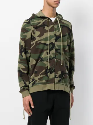 camouflage print hoodie展示图