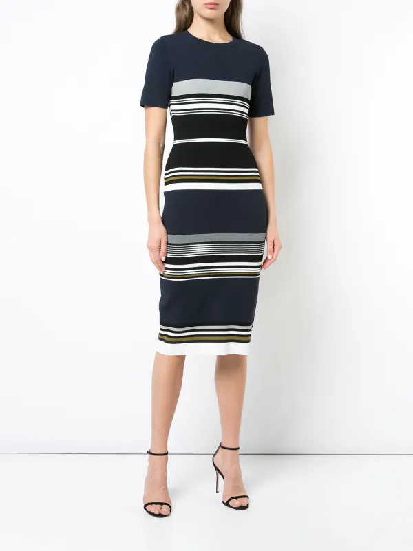 dvf soft shoulder sweater dress