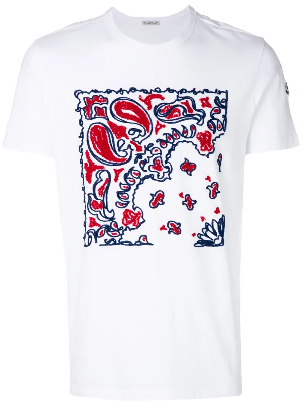 moncler embroidered t shirt