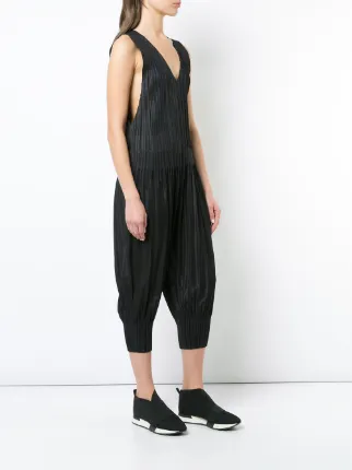 pleated cropped jumpsuit展示图