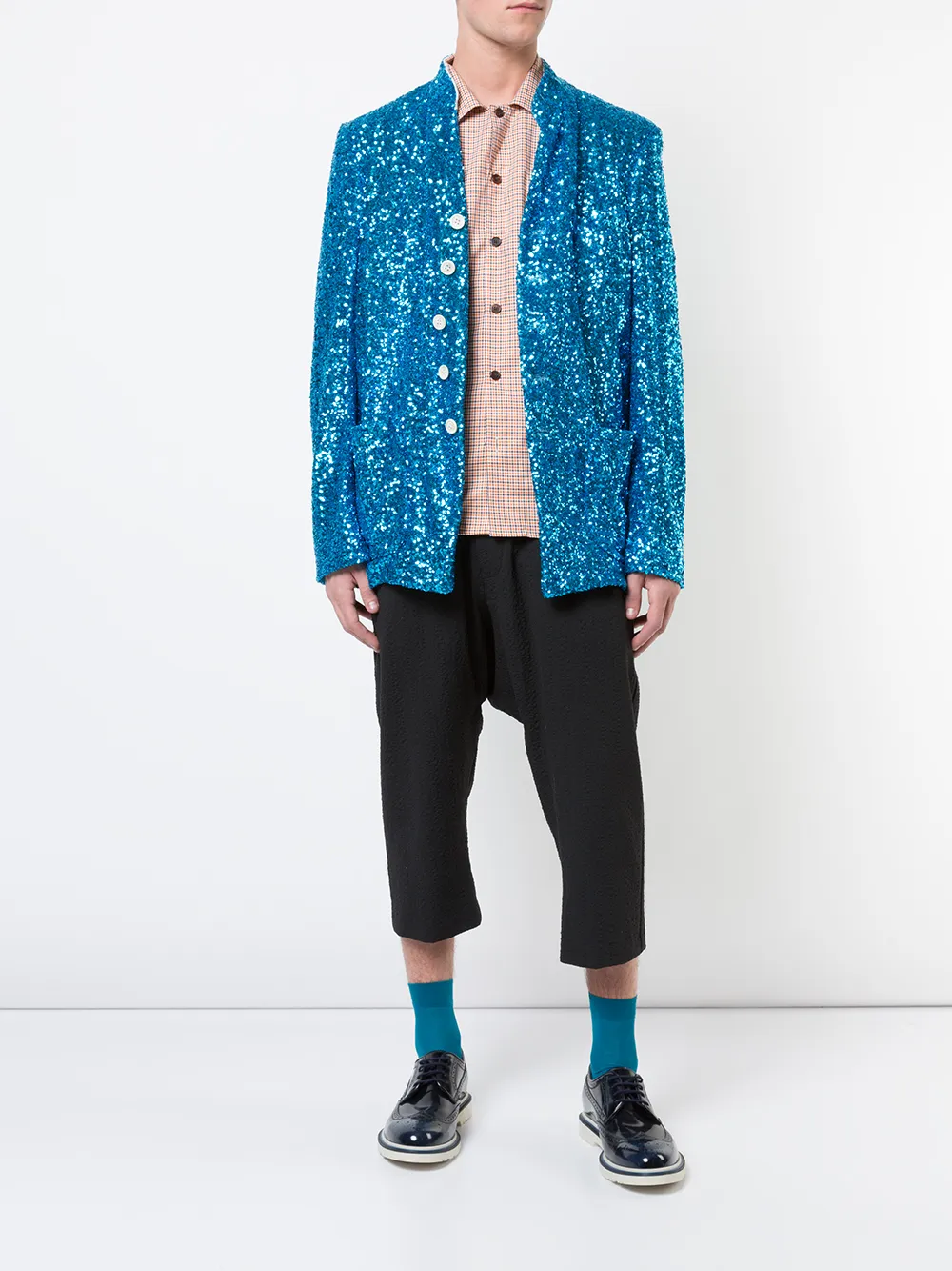 comme des garcons sequin shorts