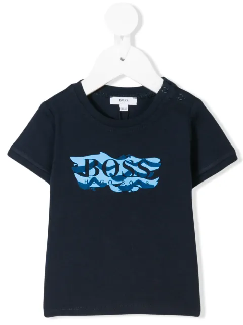Boss Kids Waves Logo T-shirt - Farfetch