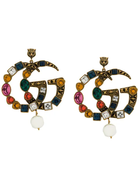 Gucci Double G Drop Earrings 1 650 Ss18 Online Fast Gucci Double G Drop Earrings