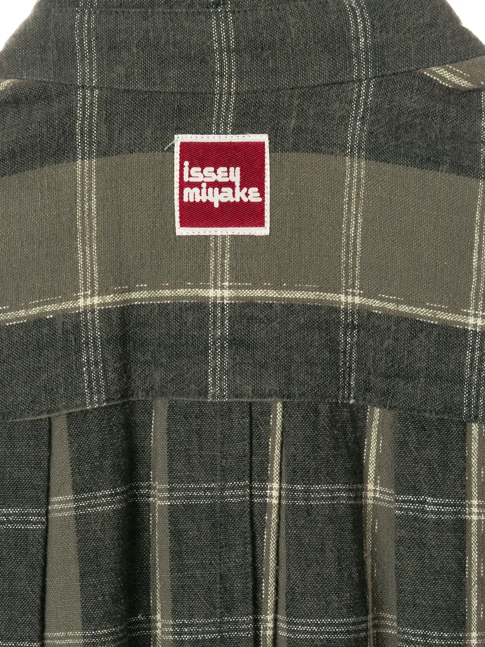 Issey Miyake Pre-Owned oversize check coat | Image 6