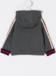 الصورة 2 من Gucci Kids سترة لوحات متباينة بغطاء رأس
