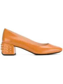 tod's block heel pumps