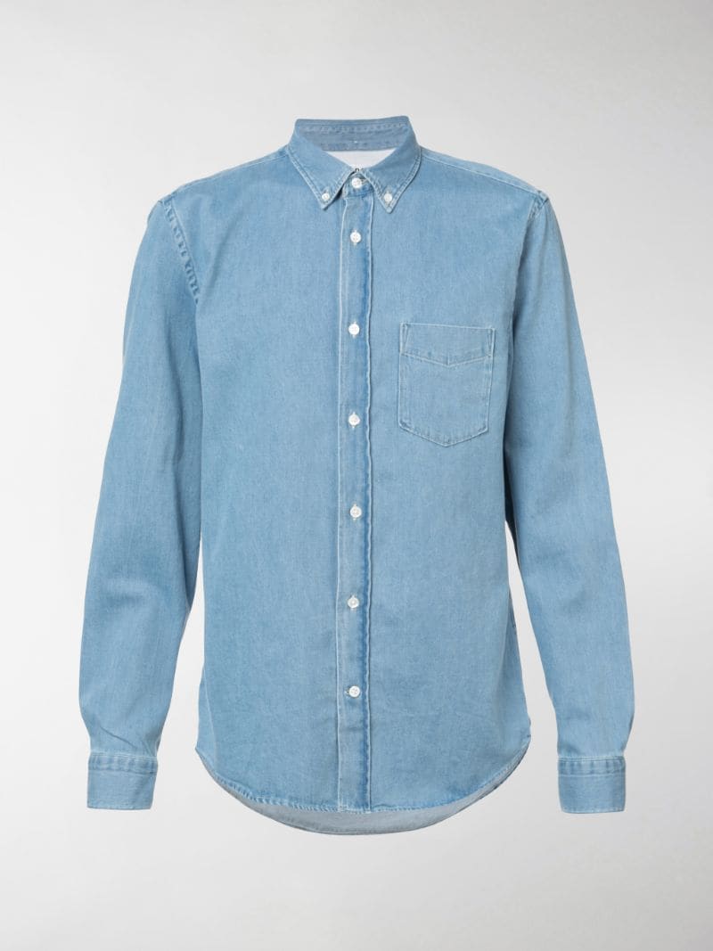 Acne Studios long sleeve denim shirt blue | MODES