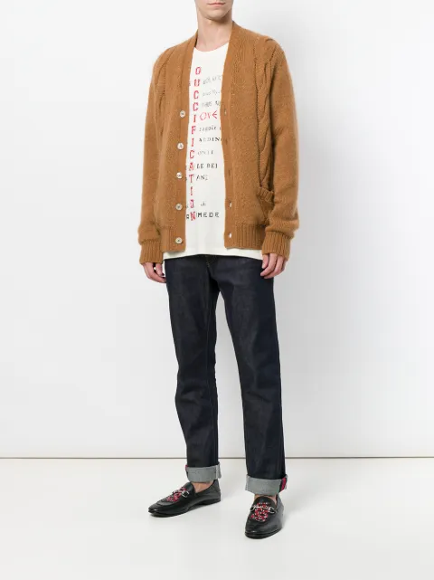 GUCCI GUCCI GUCCIFICATION T-SHIRT - NUDE