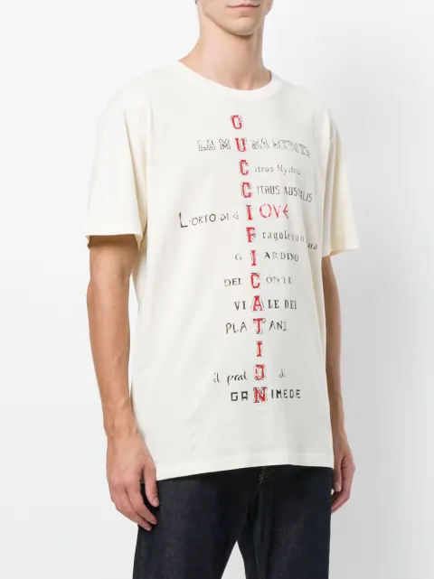 GUCCI GUCCI GUCCIFICATION T-SHIRT - NUDE
