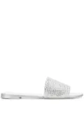 Giuseppe Zanotti Adelia crystal slides - Metallic