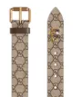 Gucci Tiger print GG Supreme belt