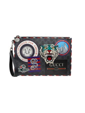 Gucci Night Courrier Gg Supreme Pouch 