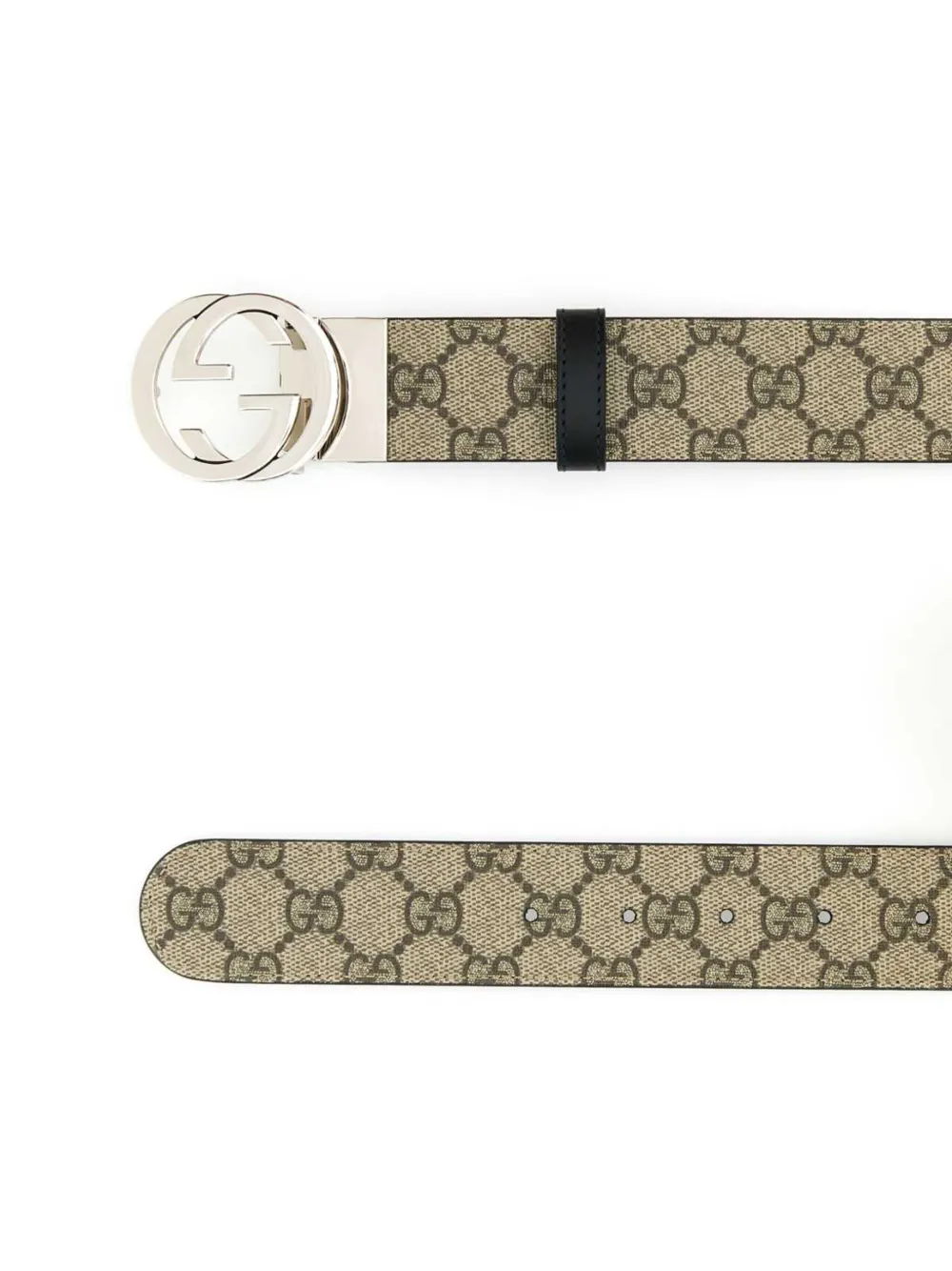 Gucci Omkeerbare gespriem met GG-logo - Beige