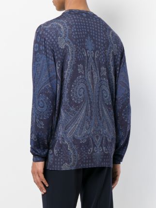 mixed paisley print sweater展示图