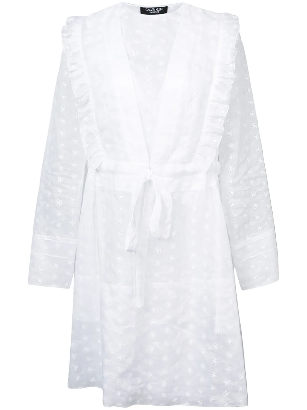 Calvin Klein 205W39nyc Ruffled Floral Dress - Farfetch