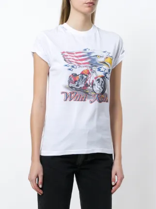 graphic print T-shirt展示图