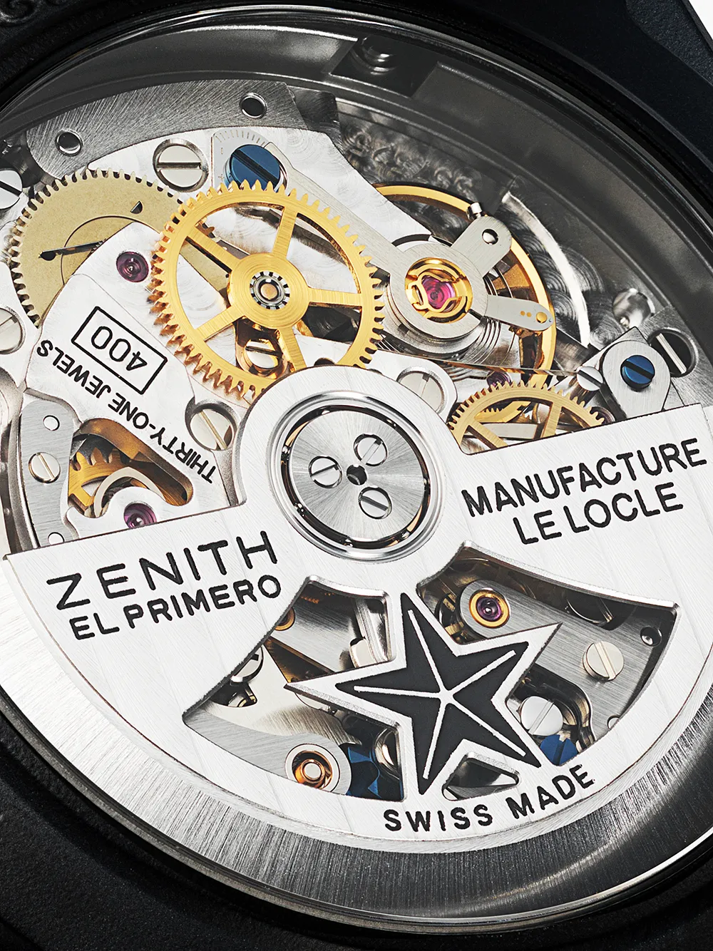 Shop Zenith Chronomaster El Primero 42mm In R576 Black Toned B Black