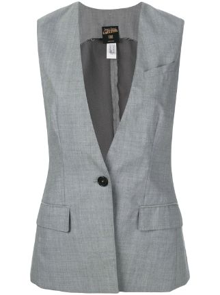 Jean Paul Gaultier Pre-Owned Deep Neck Waistcoat - Farfetch