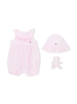 conjunto de boy, sombrero y oso