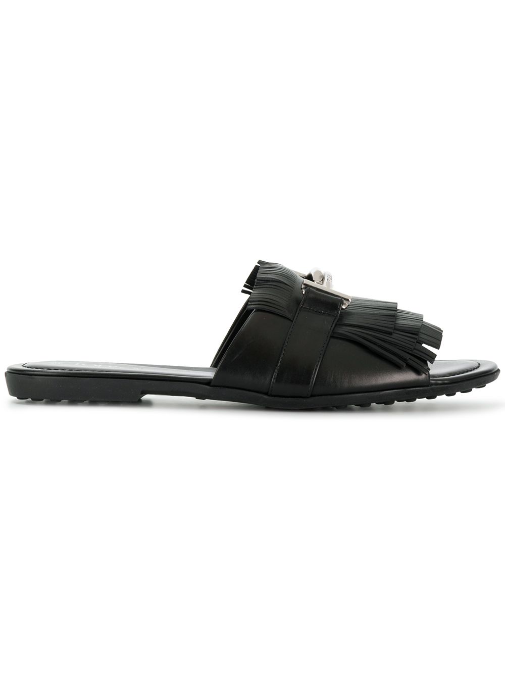 фото Tod's Double T fringed slides