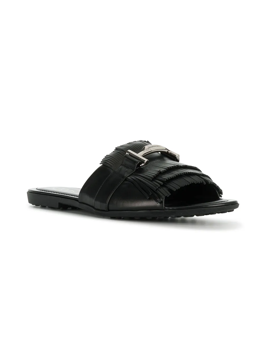 Tod's Double T fringed slides | Heeled Sandals | Image 2