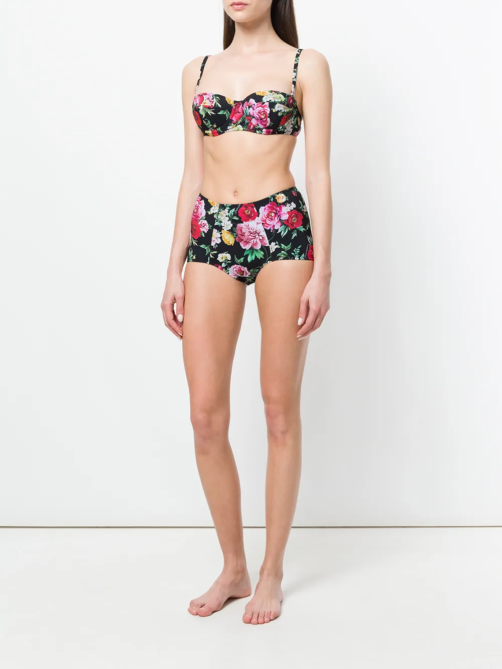 Dolce & Gabbana floral print bikini bottoms - Zwart