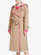 Burberry Tape Detail Cotton Gabardine Trench Coat