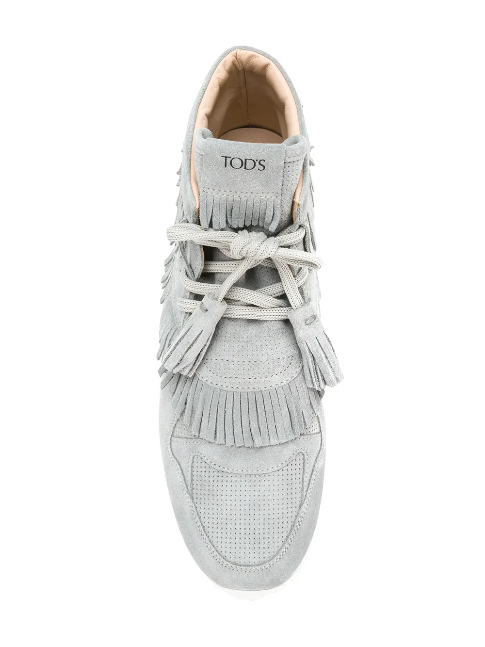 Tod's High-Top-Sneakers mit Flatform-Sohle - Grau
