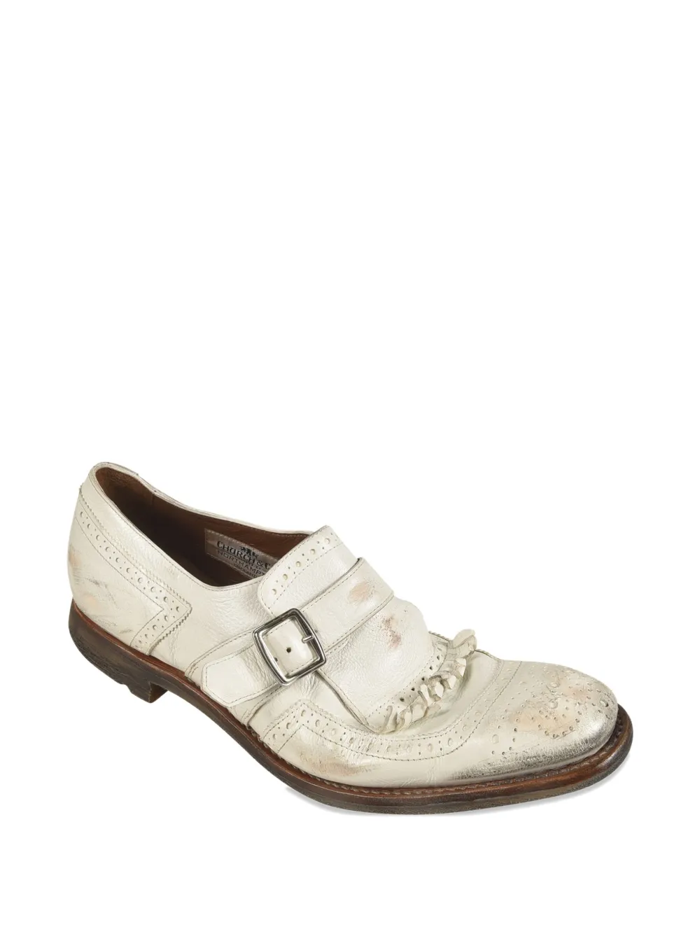 Church's Gespschoenen met franje Wit