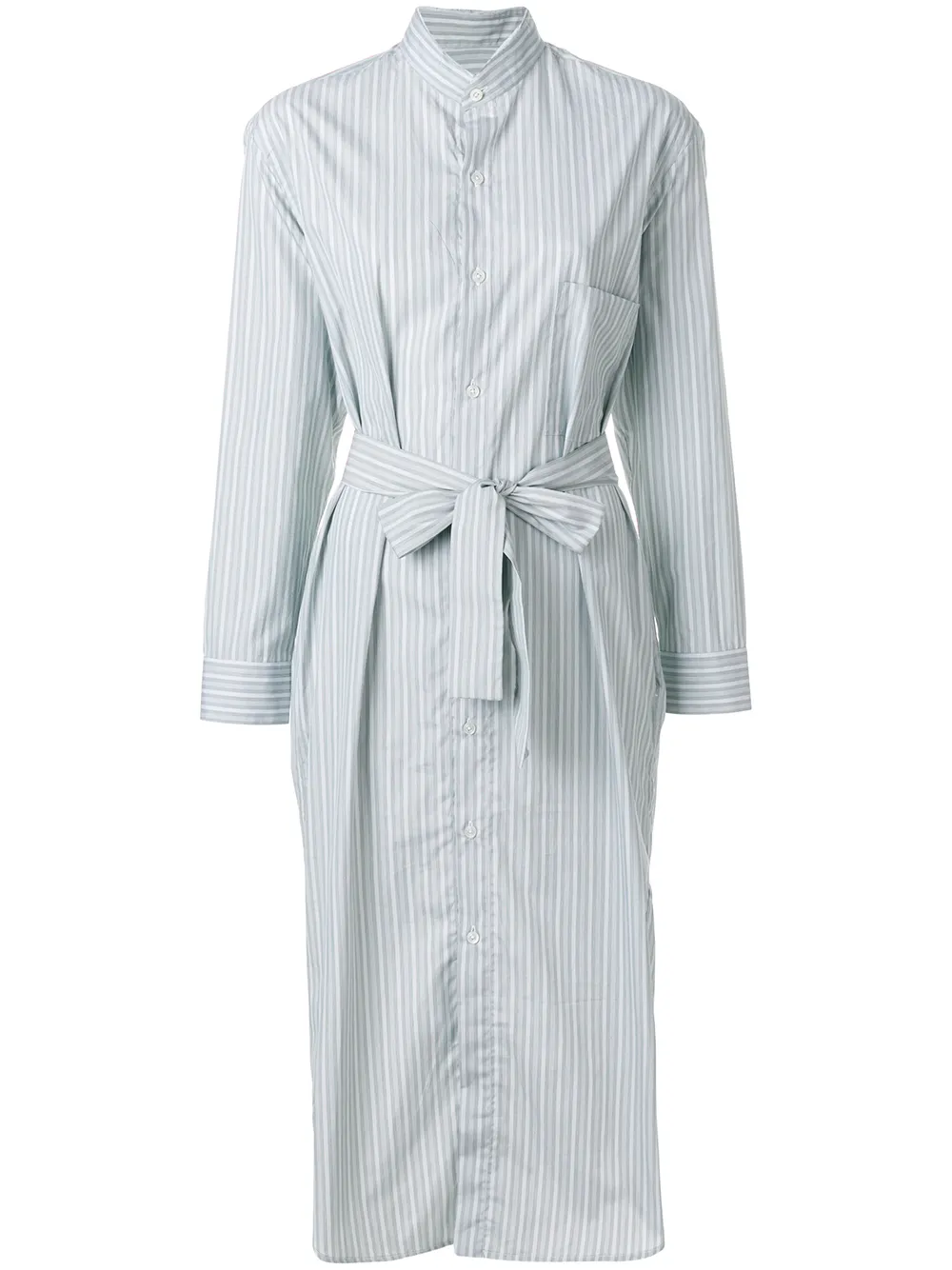 Cristaseya Handmade Fringed Collar Maxi Mao Shirt Dress - Farfetch
