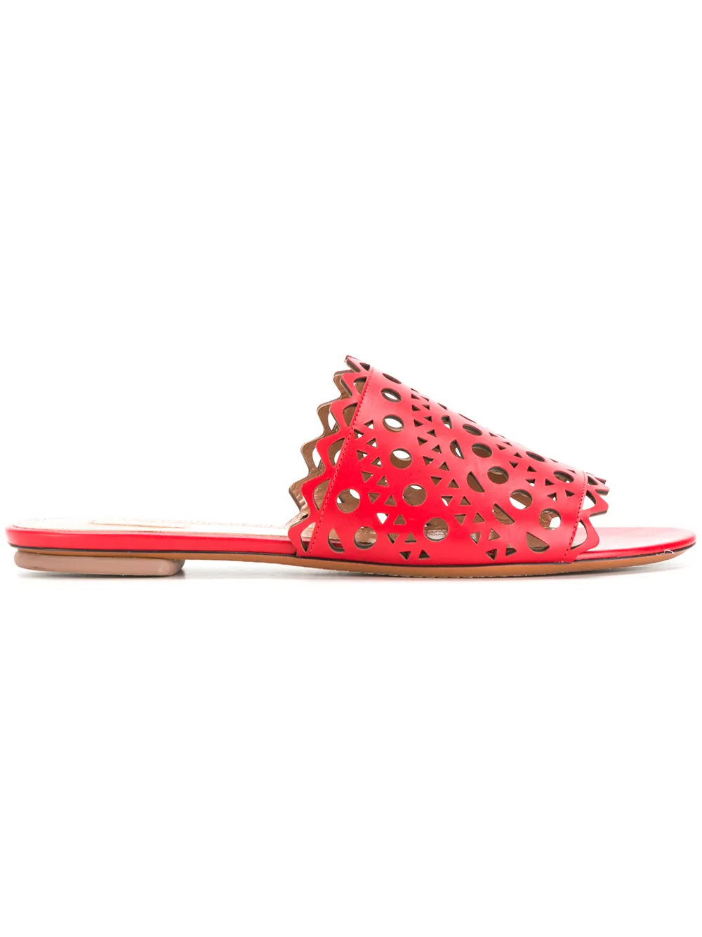 Alaïa open-toe embroidered sandals | Red | Image 1