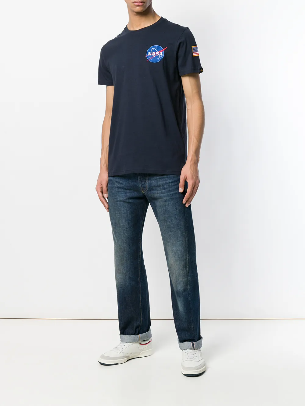 фото Alpha industries футболка с отделкой на тему 'nasa'