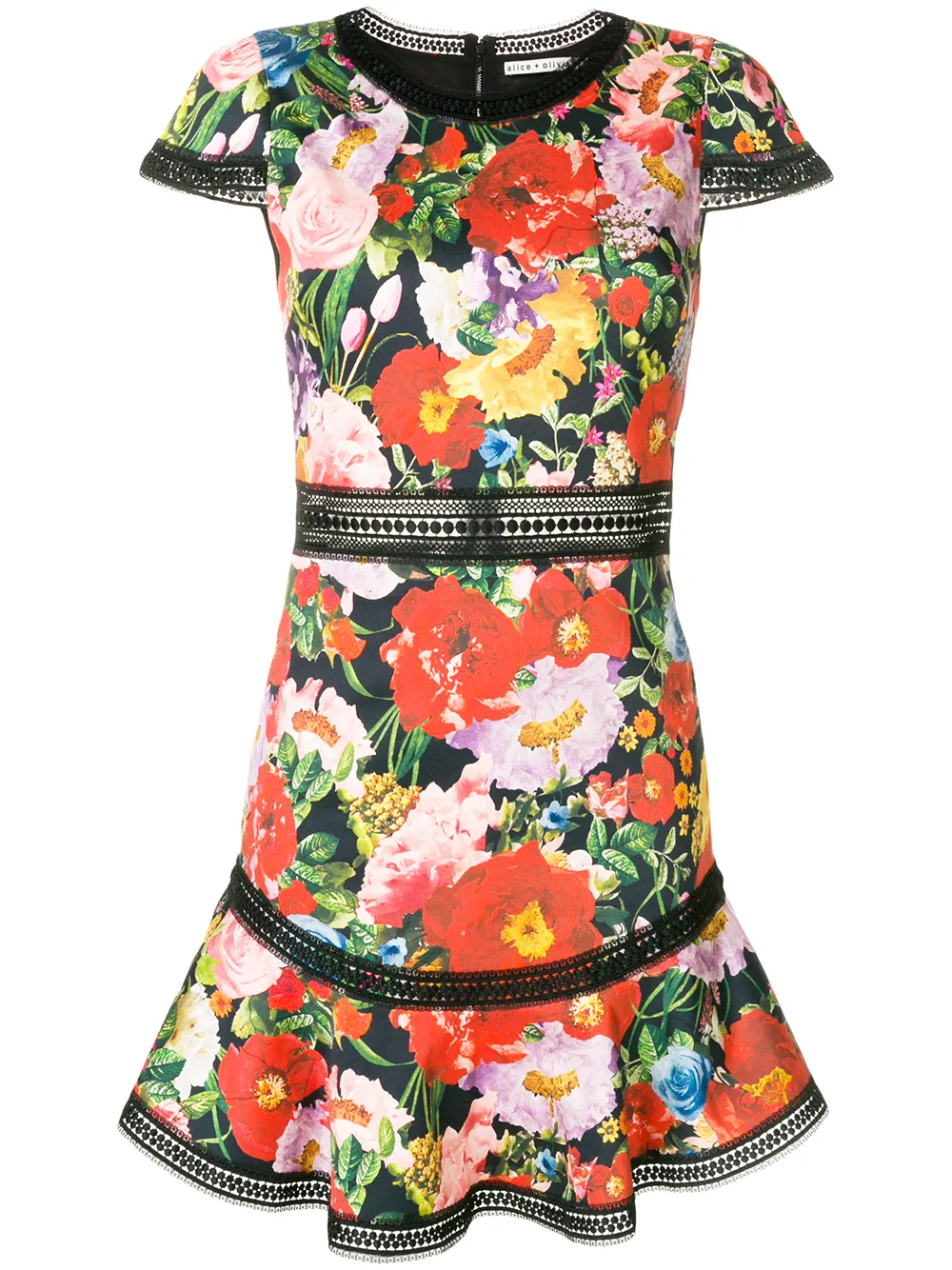 Alice+Olivia Floral Print Dress - Farfetch