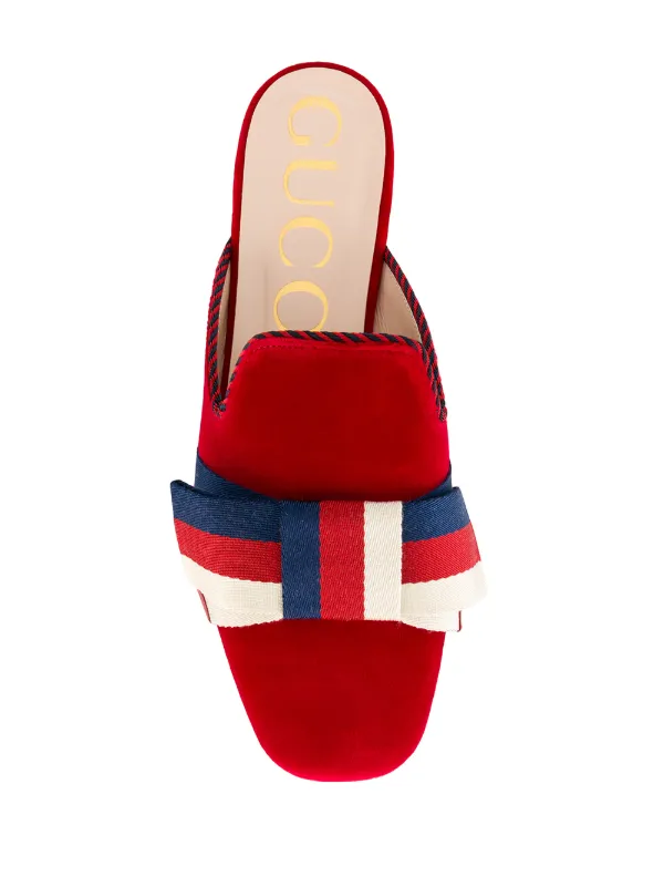 gucci bow slippers