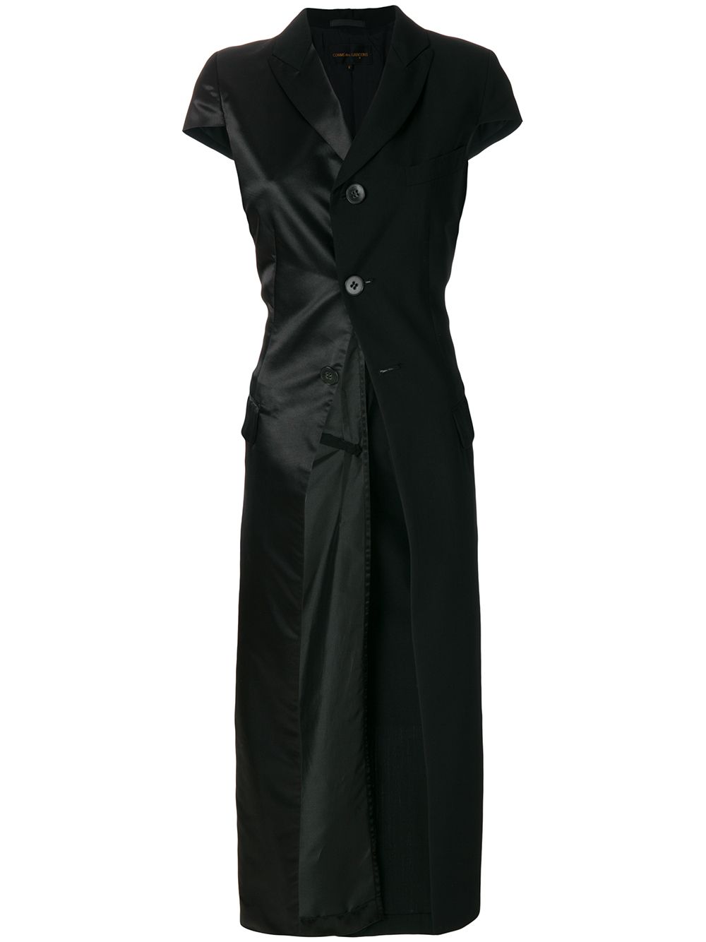 Pre-owned Comme Des Garçons Short Sleeve Coat In Black