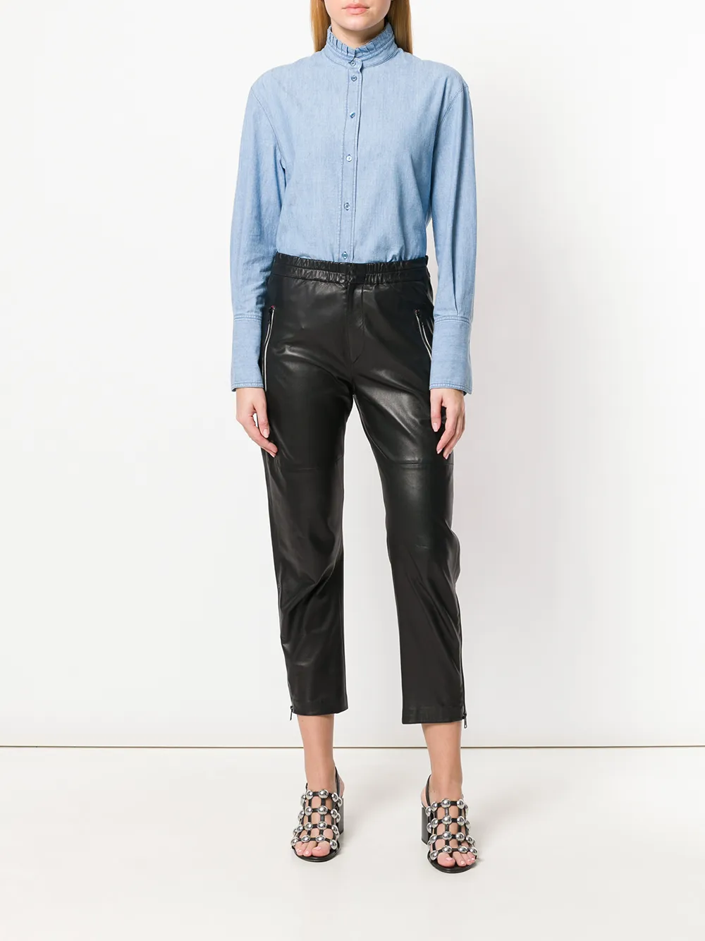  Alexander Mcqueen Hemd Mit Rüschen   Blau 