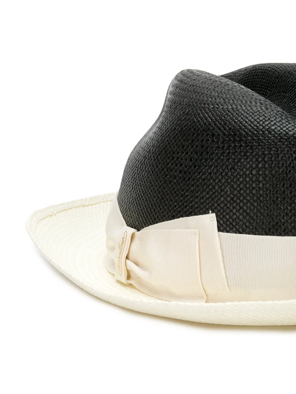 bi-colour panama hat