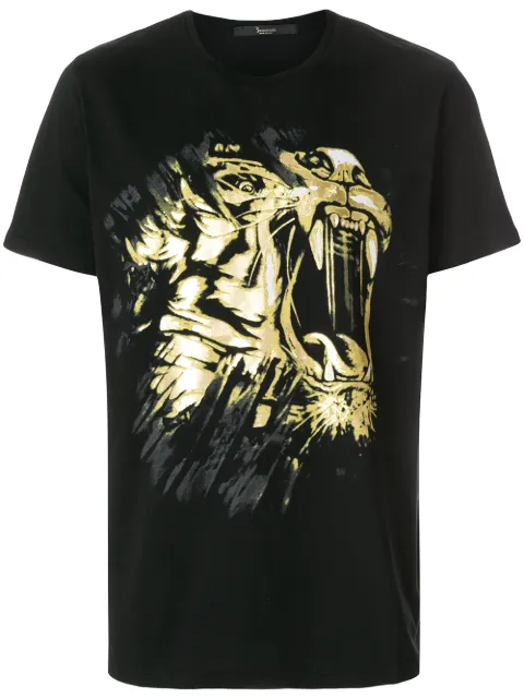 Billionaire lion print T-shirt