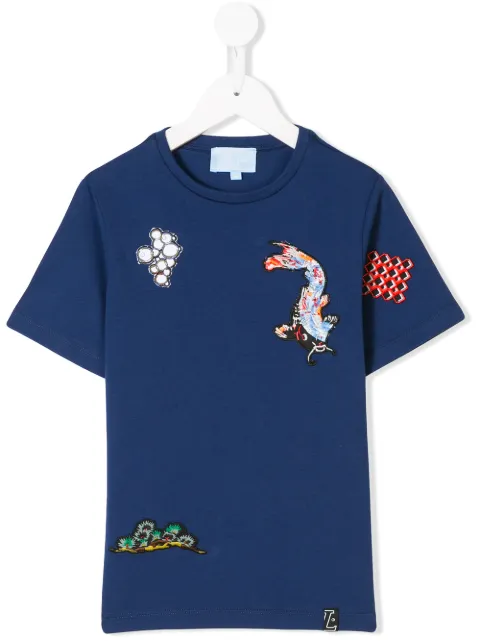 Lanvin Enfant patch detailed T-shirt