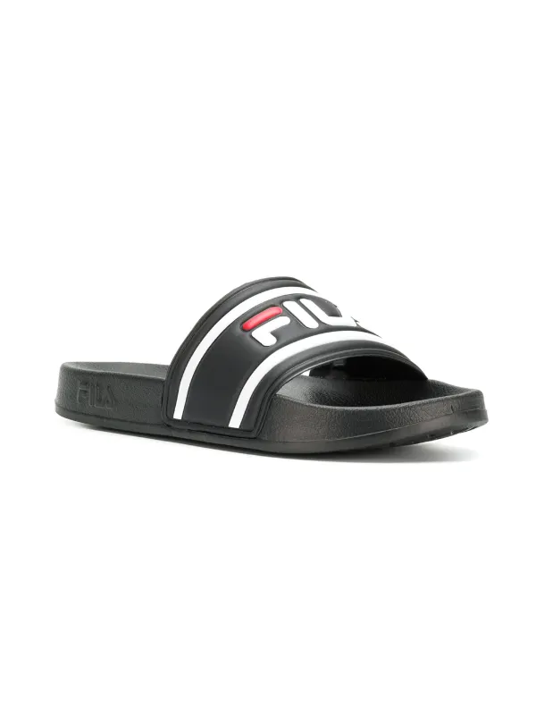chanclas fila negras