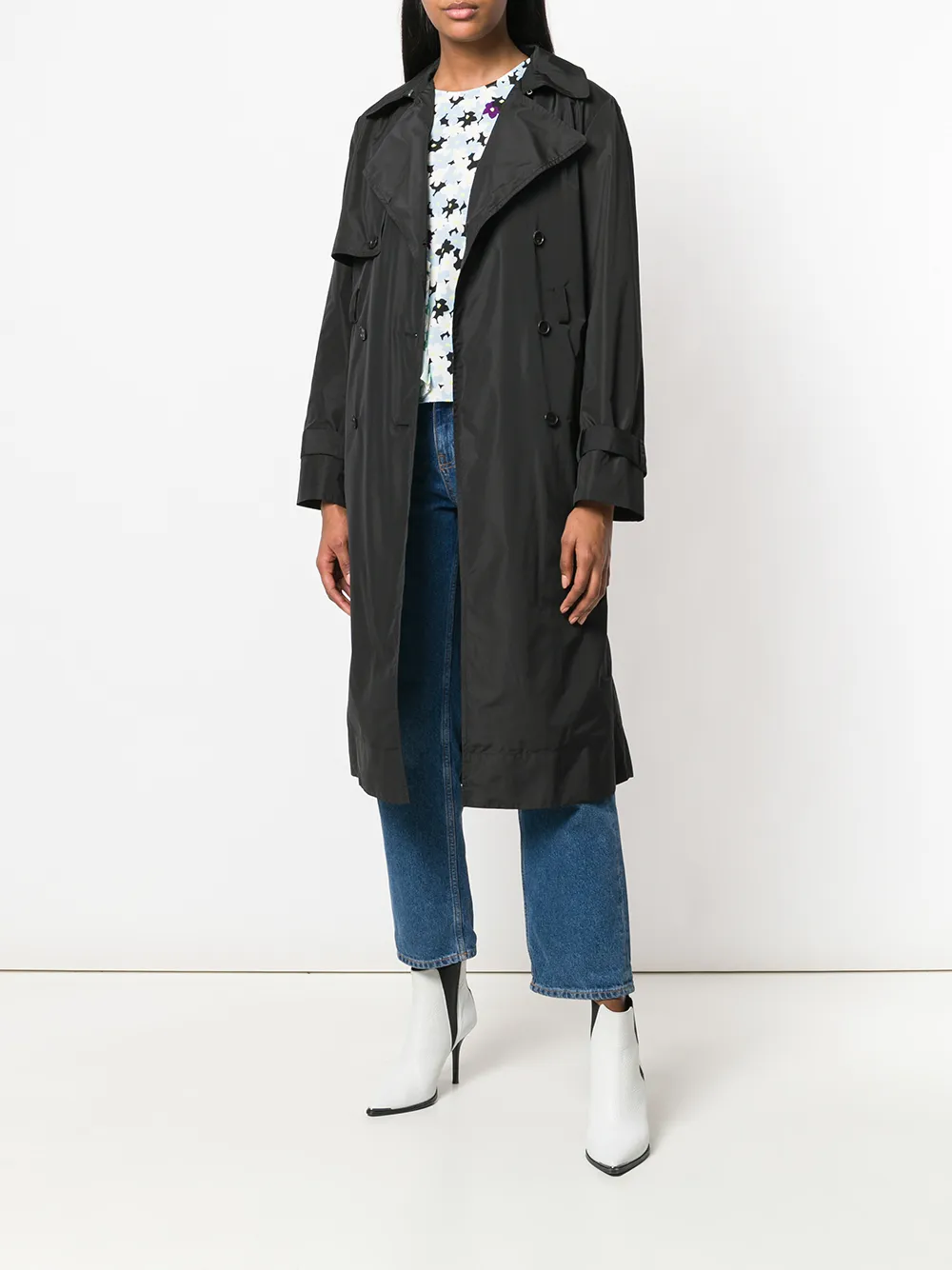 Kenzo oversized trench coat Zwart